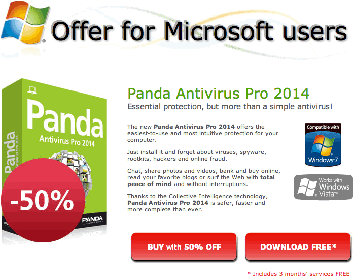 Panda Antivirus Pro 2014 3 Month License Img