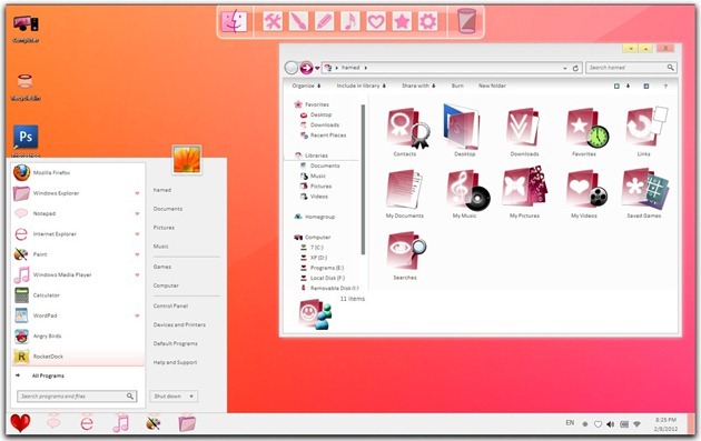Download-Vlentine-Day-Skin-Pack-For-Windows-7-Screen-2