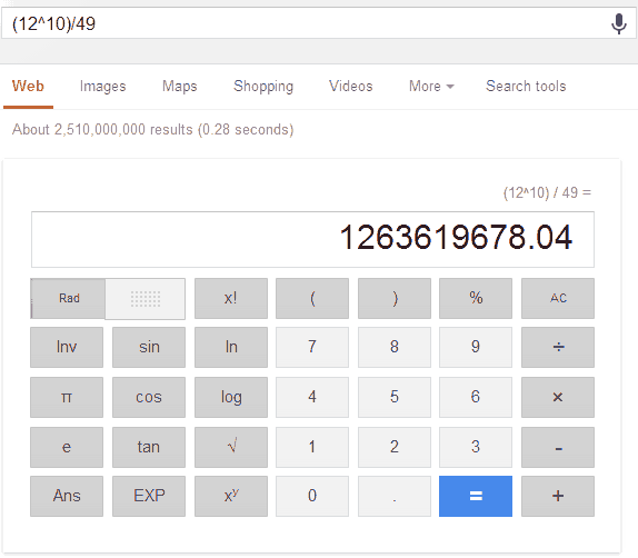 Google-Calculator