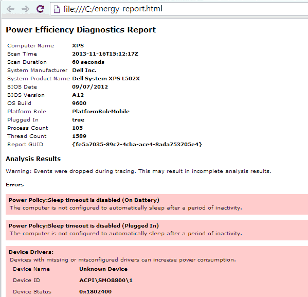 Power-Efficiency-Diagnostics-Report