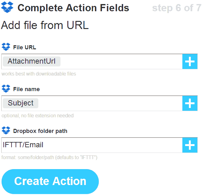 Complete-action-fields