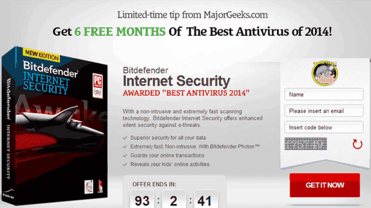 Bitdefender Internet Security 2014 6 Months License Key For Free