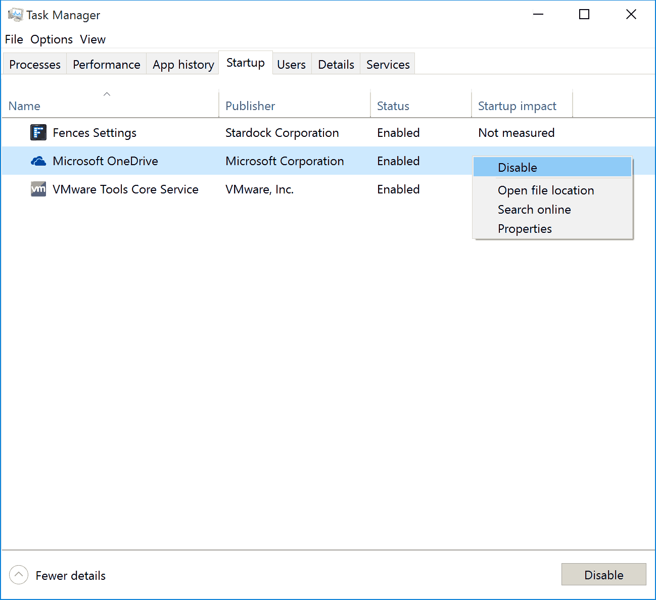 Disable the applications you don't use often from this list.